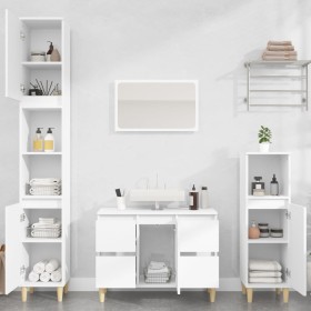 3-piece bathroom furniture set, white plywood by , Bathroom furniture - Ref: Foro24-3185597, Price: 227,47 €, Discount: %