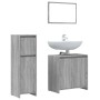 3-piece bathroom furniture set made of gray Sonoma plywood by , Bathroom furniture - Ref: Foro24-3143932, Price: 127,36 €, Di...