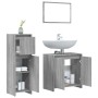 3-piece bathroom furniture set made of gray Sonoma plywood by , Bathroom furniture - Ref: Foro24-3143932, Price: 127,36 €, Di...