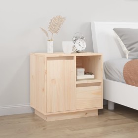 Solid pine wood bedside table 50x34x50 cm by , Nightstands - Ref: Foro24-814479, Price: 59,25 €, Discount: %