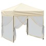 Folding party tent with cream side walls 2x2 m by , Tents and gazebos - Ref: Foro24-93508, Price: 94,09 €, Discount: %