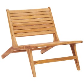 Silla de jardín de madera maciza de teca de , Sillas de jardín - Ref: Foro24-49365, Precio: 169,99 €, Descuento: %