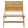 Solid teak wood garden chair by , Garden chairs - Ref: Foro24-49365, Price: 169,41 €, Discount: %