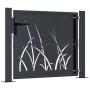 Garden gate in anthracite grey steel with grass design, 105x105 cm. by , garden gates - Ref: Foro24-153167, Price: 199,95 €, ...