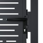 Anthracite grey square design garden gate made of steel, 105x80 cm. by , garden gates - Ref: Foro24-153190, Price: 137,48 €, ...