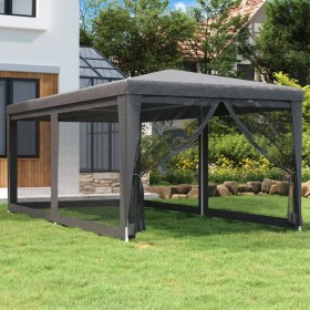 Party tent with 6 walls made of anthracite gray HDPE mesh, 3x6 m. by , Tents and gazebos - Ref: Foro24-319239, Price: 132,42 ...