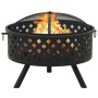 XXL steel brazier with poker 68 cm by vidaXL, Chimneys - Ref: Foro24-311890, Price: 120,08 €, Discount: %