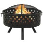 XXL steel brazier with poker 68 cm by vidaXL, Chimneys - Ref: Foro24-311890, Price: 120,08 €, Discount: %