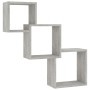 Estante pared cubo madera ingeniería gris hormigón 68x15x68 cm de , Estantes y estanterías - Ref: Foro24-800274, Precio: 39,4...