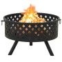 XXL steel brazier with poker 68 cm by vidaXL, Chimneys - Ref: Foro24-311890, Price: 120,08 €, Discount: %