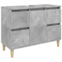 Plywood gray concrete sink cabinet 80x33x60cm by , bathroom vanities - Ref: Foro24-821272, Price: 92,48 €, Discount: %