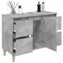 Plywood gray concrete sink cabinet 80x33x60cm by , bathroom vanities - Ref: Foro24-821272, Price: 92,48 €, Discount: %