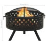 XXL steel brazier with poker 68 cm by vidaXL, Chimneys - Ref: Foro24-311890, Price: 120,08 €, Discount: %