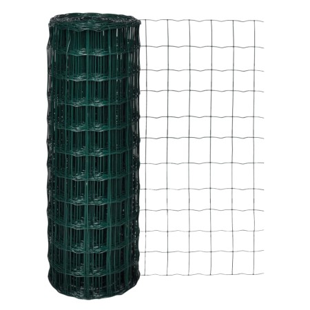 Set de Euro Valla acero verde 25x1,7 m de , Paneles de vallas - Ref: Foro24-142405, Precio: 272,20 €, Descuento: %