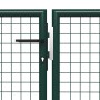 Puerta de jardín de acero verde 400x200 cm de , Puertas de jardín - Ref: Foro24-144315, Precio: 707,99 €, Descuento: %