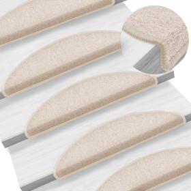 Stair treads 10 units taupe gray 56x17x3 cm by , Stair mats - Ref: Foro24-149747, Price: 38,59 €, Discount: %