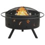 XXL steel brazier with poker 76 cm by vidaXL, Chimneys - Ref: Foro24-311892, Price: 100,99 €, Discount: %