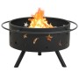 XXL steel brazier with poker 76 cm by vidaXL, Chimneys - Ref: Foro24-311892, Price: 100,99 €, Discount: %