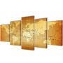 Decorative set of canvases for the wall, world map model, 100 x 50 cm by , Posters, prints and visual art - Ref: Foro24-24159...