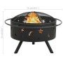 XXL steel brazier with poker 76 cm by vidaXL, Chimneys - Ref: Foro24-311892, Price: 100,99 €, Discount: %