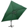 Sombrilla voladiza con doble techo verde 400x300 cm de , Sombrillas - Ref: Foro24-312371, Precio: 324,56 €, Descuento: %