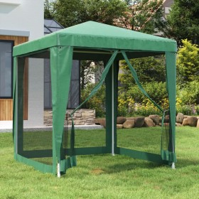 Carpa para fiestas con 4 paredes de malla HDPE verde 2x2 m de , Carpas y cenadores - Ref: Foro24-319218, Precio: 77,99 €, Des...