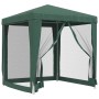 Party tent with 4 green HDPE mesh walls 2x2 m by , Tents and gazebos - Ref: Foro24-319218, Price: 77,63 €, Discount: %