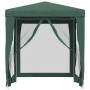 Party tent with 4 green HDPE mesh walls 2x2 m by , Tents and gazebos - Ref: Foro24-319218, Price: 77,63 €, Discount: %