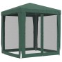 Party tent with 4 green HDPE mesh walls 2x2 m by , Tents and gazebos - Ref: Foro24-319218, Price: 77,63 €, Discount: %