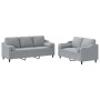 Zweiteiliges Sofaset mit Kissen, helles graues Gewebe. von , Sofas - Ref: Foro24-3201850, Preis: 589,48 €, Rabatt: %