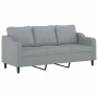 Zweiteiliges Sofaset mit Kissen, helles graues Gewebe. von , Sofas - Ref: Foro24-3201850, Preis: 589,48 €, Rabatt: %