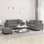 Dreiteiliges Sofaset mit dunkelgrauen Mikrofaserkissen. von , Sofas - Ref: Foro24-3202334, Preis: 594,94 €, Rabatt: %