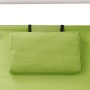 Double sun lounger with green textilene awning by vidaXL, Loungers - Ref: Foro24-310546, Price: 216,88 €, Discount: %