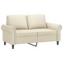 Sofagarnitur mit 3-teiligen Kissen aus cremefarbenem Kunstleder. von , Sofas - Ref: Foro24-3202156, Preis: 526,86 €, Rabatt: %