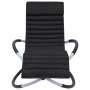 Garden lounger with black steel cushion by vidaXL, Loungers - Ref: Foro24-310496, Price: 155,99 €, Discount: %