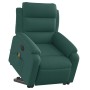 Electric reclining and lift massage armchair in dark green fabric. by , Armchairs - Ref: Foro24-3205022, Price: 344,79 €, Dis...