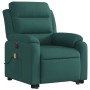 Electric reclining and lift massage armchair in dark green fabric. by , Armchairs - Ref: Foro24-3205022, Price: 344,79 €, Dis...