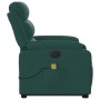 Electric reclining and lift massage armchair in dark green fabric. by , Armchairs - Ref: Foro24-3205022, Price: 344,79 €, Dis...