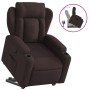 Sillón reclinable elevable tela marrón oscuro de , Sillones - Ref: Foro24-3204487, Precio: 289,03 €, Descuento: %