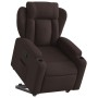 Sillón reclinable elevable tela marrón oscuro de , Sillones - Ref: Foro24-3204487, Precio: 289,03 €, Descuento: %