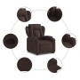 Sillón reclinable elevable tela marrón oscuro de , Sillones - Ref: Foro24-3204487, Precio: 289,03 €, Descuento: %