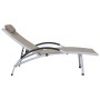 Aluminum sun lounger in gray taupe textilene. by vidaXL, Loungers - Ref: Foro24-310503, Price: 175,85 €, Discount: %