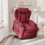 Sillón reclinable elevable tela rojo tinto de , Sillones - Ref: Foro24-3204485, Precio: 288,75 €, Descuento: %