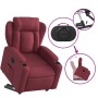 Sillón reclinable elevable tela rojo tinto de , Sillones - Ref: Foro24-3204485, Precio: 288,75 €, Descuento: %