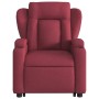 Sillón reclinable elevable tela rojo tinto de , Sillones - Ref: Foro24-3204485, Precio: 288,75 €, Descuento: %