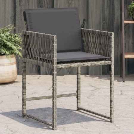 Garden armchairs with 4 synthetic rattan gray cushions by , Garden chairs - Ref: Foro24-365019, Price: 179,99 €, Discount: %