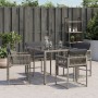 Garden armchairs with 4 synthetic rattan gray cushions by , Garden chairs - Ref: Foro24-365019, Price: 179,99 €, Discount: %