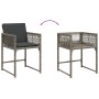 Garden armchairs with 4 synthetic rattan gray cushions by , Garden chairs - Ref: Foro24-365019, Price: 179,99 €, Discount: %