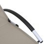 Aluminum sun lounger in gray taupe textilene. by vidaXL, Loungers - Ref: Foro24-310503, Price: 175,85 €, Discount: %