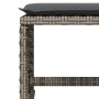 Garden stools with cushions 4 pcs PE rattan gray 41x41x36 cm by , Outdoor ottomans - Ref: Foro24-365050, Price: 95,12 €, Disc...